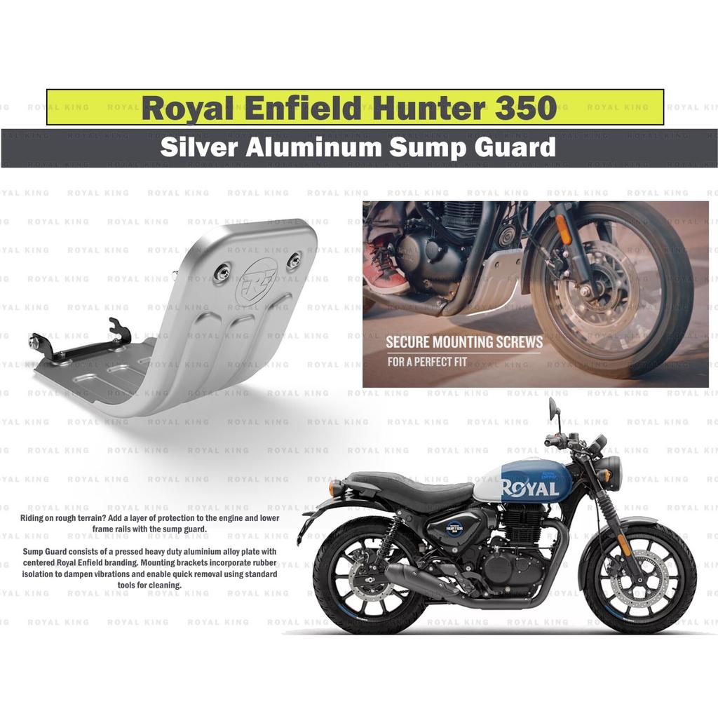 Royal Enfield Hunter 350 "Silver Aluminium Sumpguard"