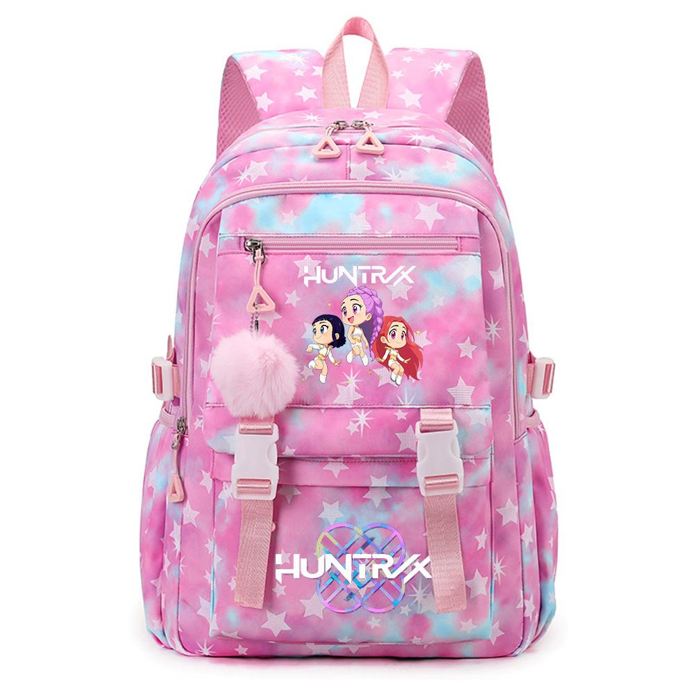 Anime K-Pop Demon Hunters Printed Backpack Large Capacity Bookbag Laptop Unisex Student Boy Girl School Bag Large Capacity Travel Outdoor Bag Gift