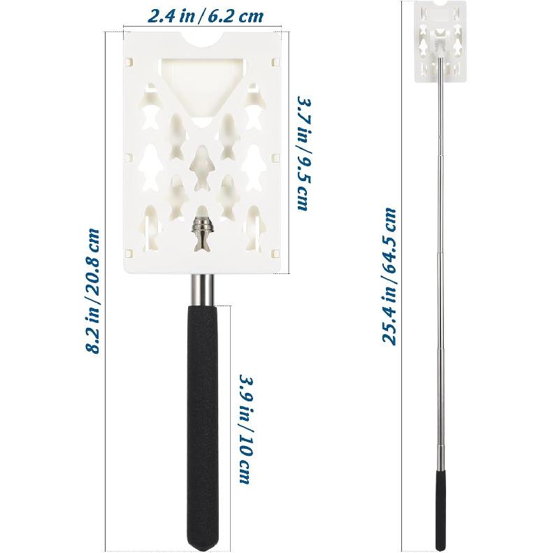 

2PCS Telescopic Rod Card Holder Reacher,Vehicle Parking Swiping Stick for Car Parking Fee Paying, Car Parking Rod