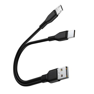 1 Stk. 2 in 1 USB Typ C Micro USB C Kabel Handy Schnellladekabel Für Huaiwei Samgsung Xiaomi Typ C Ladekabel