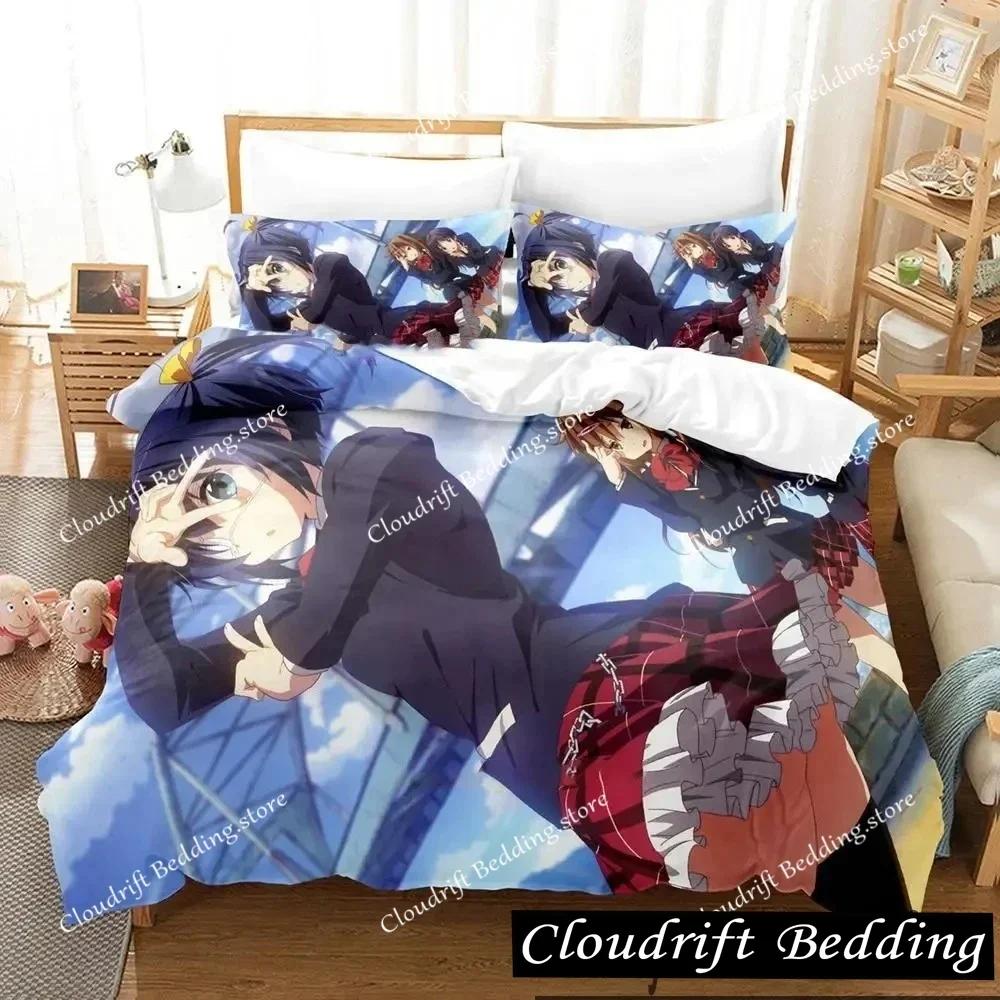 Anime Love, Chunibyo & Other Delusions Bedding Set Boys Girls Twin Queen King Size Duvet Cover Pillowcase Bed Boys Adult026
