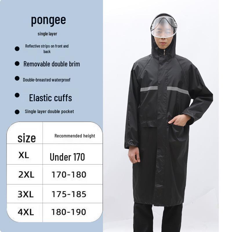 Unisex Reflective Waterproof Rain Jumpsuit for Safety and Outdoor Activities