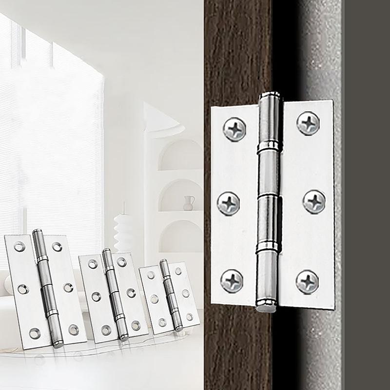 2Pcs Stainless Steel Butterfly Hinge Automatic Closing Door Closer Swing Screen Window Spring Hinge