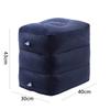 1pc Inflatable Foot Rest Pillow For Travel Portable Adjustable Three Layers Height Stool For Foot Rest Leg Cushion Pillow