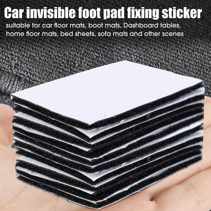 Car Foot Mats Anti-slip Fixed Stickers Self- Adhesive Fixing Invisible Tape Carpet Mat Fixed Stickers Accessories