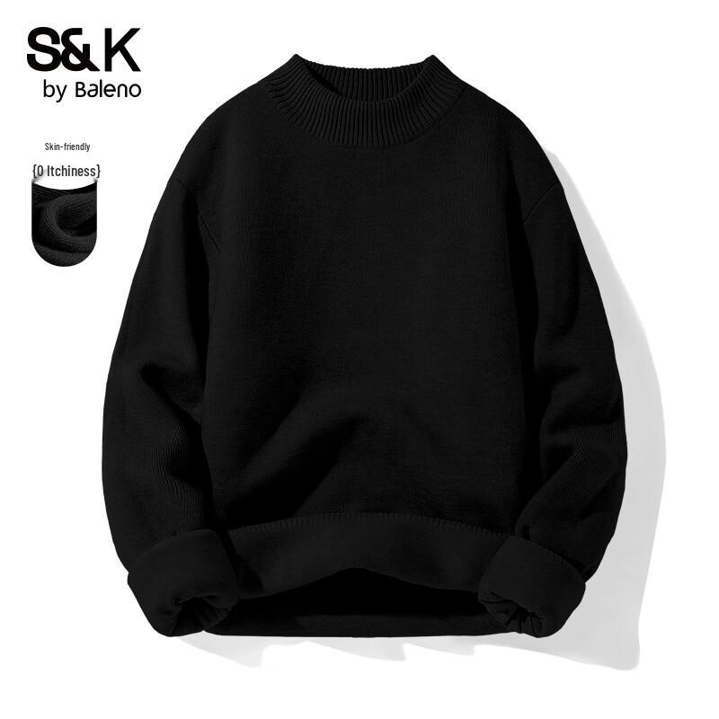 Baleno S&K Men's Mock Neck Knit Sweater