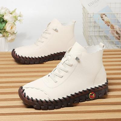 Vielseitige Schuhe mit weicher Sohle, Übergroße High-Top-Damenschuhe, Flache Einzelne Schuhe, Freizeitschuhe