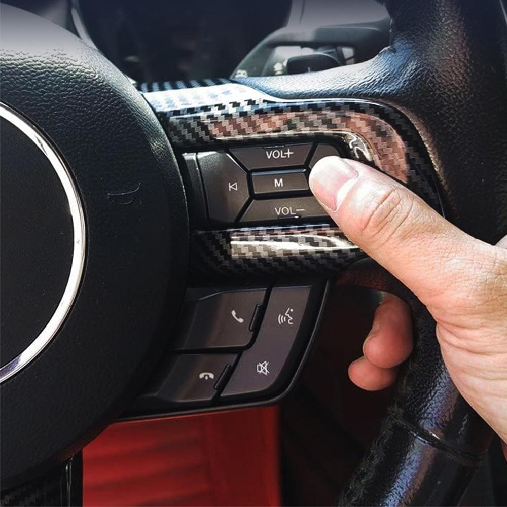 Kohlefaser-Lenkradverkleidung für 2015-2023 Ford Mustang