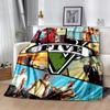 Grand Theft Auto Gta Vi Game Art Blanket Comfortable Perfect For Seaside Bed Couch For All Occasions Playful Design Ideal Gift For Birthday Valentine'