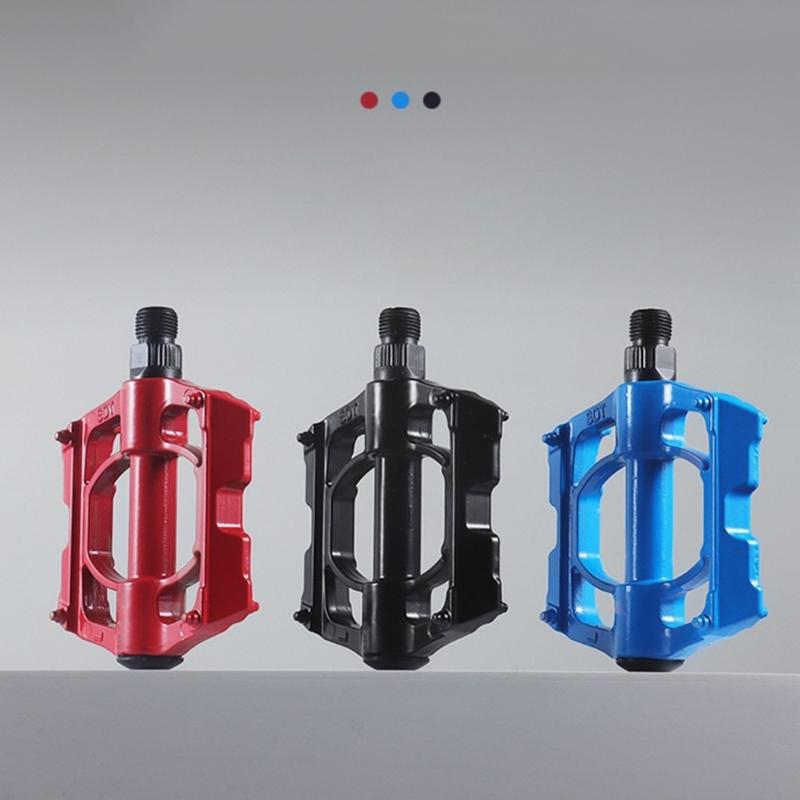 Aluminum Alloy Mountain Bicycles Pedals 4 Seal Bearings Nonslip Bicycles Pedals Wide Flat Cycling Pedals Enduring