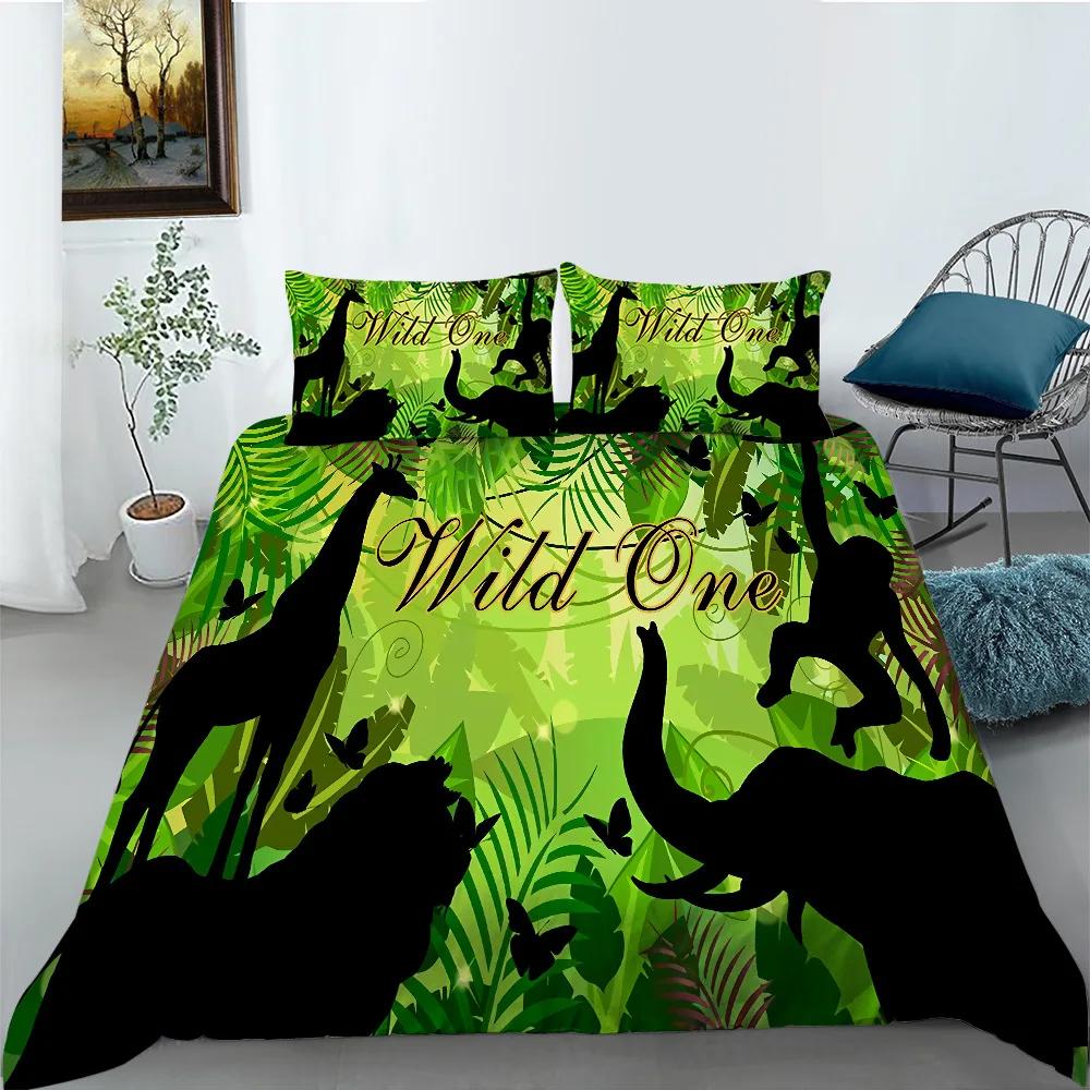 Chicken Animals King Queen Duvet Cover Lovely Cartoon Farm Chick Bedding Set Kids Girls Wildlife 2/3pcs Polyester Quilt Cover