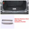 Car Rear Trunk Bumper Sill Plate Protector Plate Sill Trunk Guard Cover Trim For Mazda CX-5 CX5 2017 -  Silver Accessories