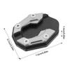 Motorcycle Kickstand Support Foot Side Stand Extension Pad Motorcycle Kickstand Extension Support Plate Foot Side Stand