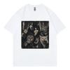 Funny Gangster Cat Meme Graphic T Shirts Unisex Unisex Fashion Vintage Short Sleeve TShirts Summer Casual Loose 100Cotton TShirt