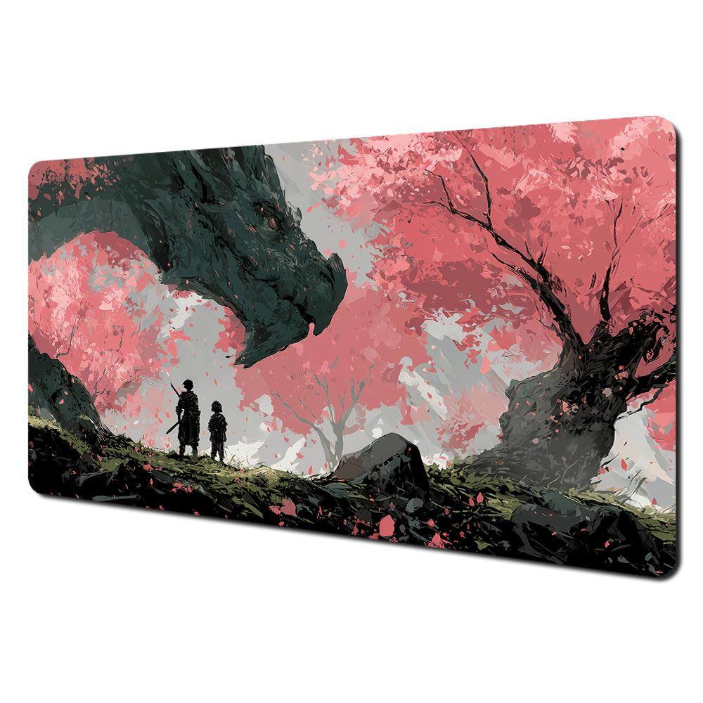 Fantasy Universe Starry Dragon gaming Mouse Pad Desk Mat Stitched Edge Durable NonSlip Gaming pad office rug Computer mousepads