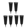 6Pcs Plastic Grave Vases with Spikes and Foam Inserts for Cemetery Decoration Flower Holder for Memorial and Funeral Use