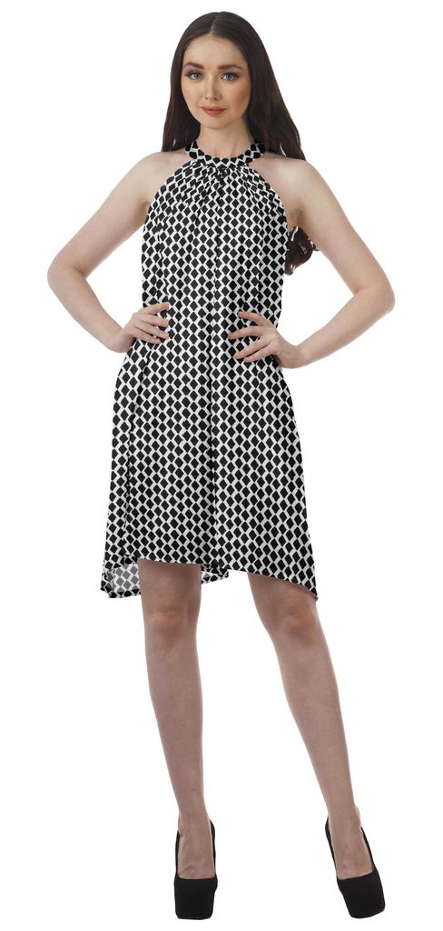 Moomaya Sukienki halter z nadrukiem Kobiety Wysoki dekolt Bez rękawów Tunika Kobiety