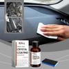 Car Plastic Parts Crystal Coating 30ml with Sponge, Plastic Restorer & Ceramic Coating for Automotive Interior & Exterior