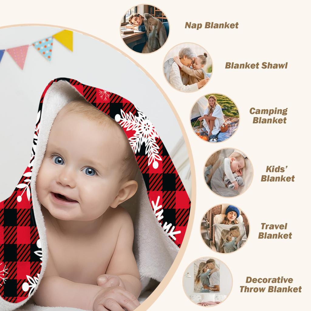 2026 Happy Christmas Flannel Blanket 3D Printed Blanket For Home Camping Nap Leisure Blankets Christmas Gifts For Home Decor