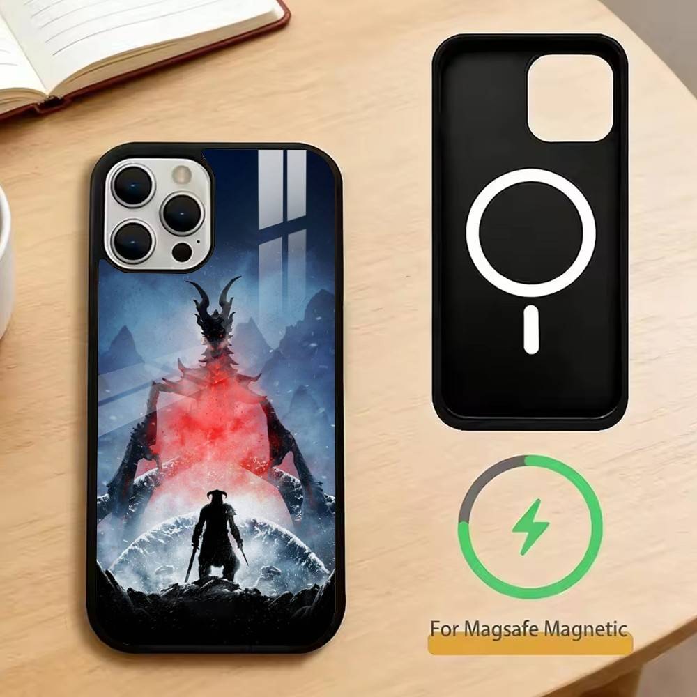 

Dragonborn Phone Case For iPhone17,16,15,14,13,12,11 Plus,Pro Magnetic with Magsafe Wireless Charging iPhone15Plus