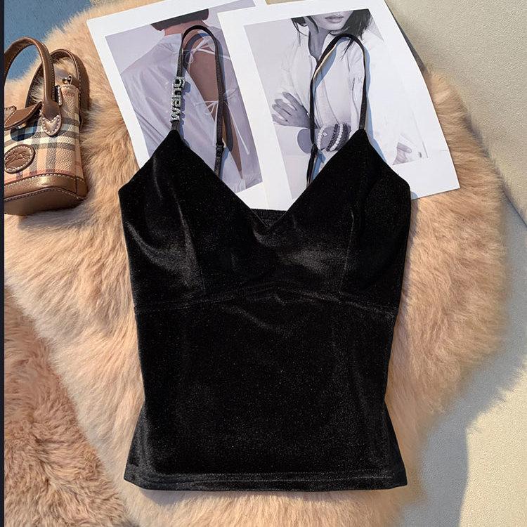 

Летняя корейская мода сексуальные подтяжки женские с открытыми плечами красивые тонкие топы женские новые дизайн ретро эстетика сплошной шикарный топ XL чёрный