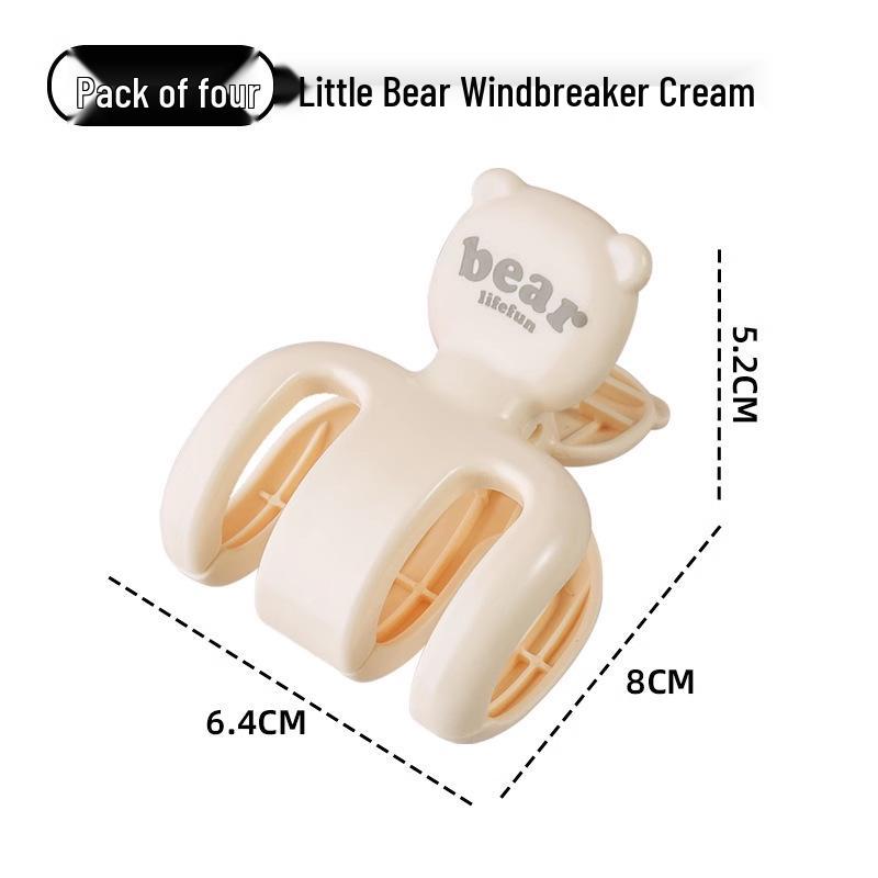 

Windproof Little Bear Multifunctional Clothes Pegs - Strong Fixation for Socks & Clothes