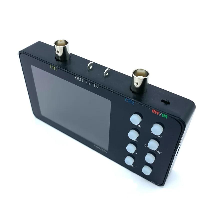 3.2 Inch Handheld Dual Channel Digital Oscilloscope Multimeter Signal Generator 10Mhz Bandwidth 50MSa/s Sampling Rate
