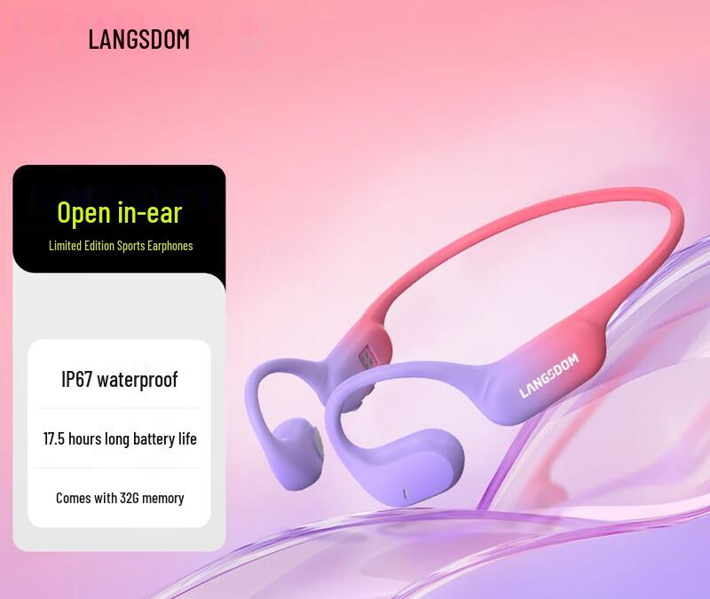 Lanserton AirWave Pro BE19 Open-Ear Bone Conduction Sports Headphones