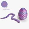 Printed Snake Egg, Python Egg, Viper Snake Set with Movable Joints and Luminous Night Light Decorative Toy Handicraft.
