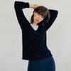 HuiT Terry V Neck Long sleeVe T hTwTl2i08T