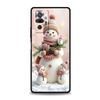 Christmas Snowman Phone Case Cover for Redmi 14C 10C Note 15 14 13 12 10 11 K40 Pro Plus 5G Shockproof Soft TPU Shell Funda Bag