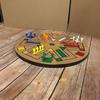 Board Game Classic Wooden Fast Track Desktop Game Flying Chess Painted Educational Toy 4 And 6 Players Family Games