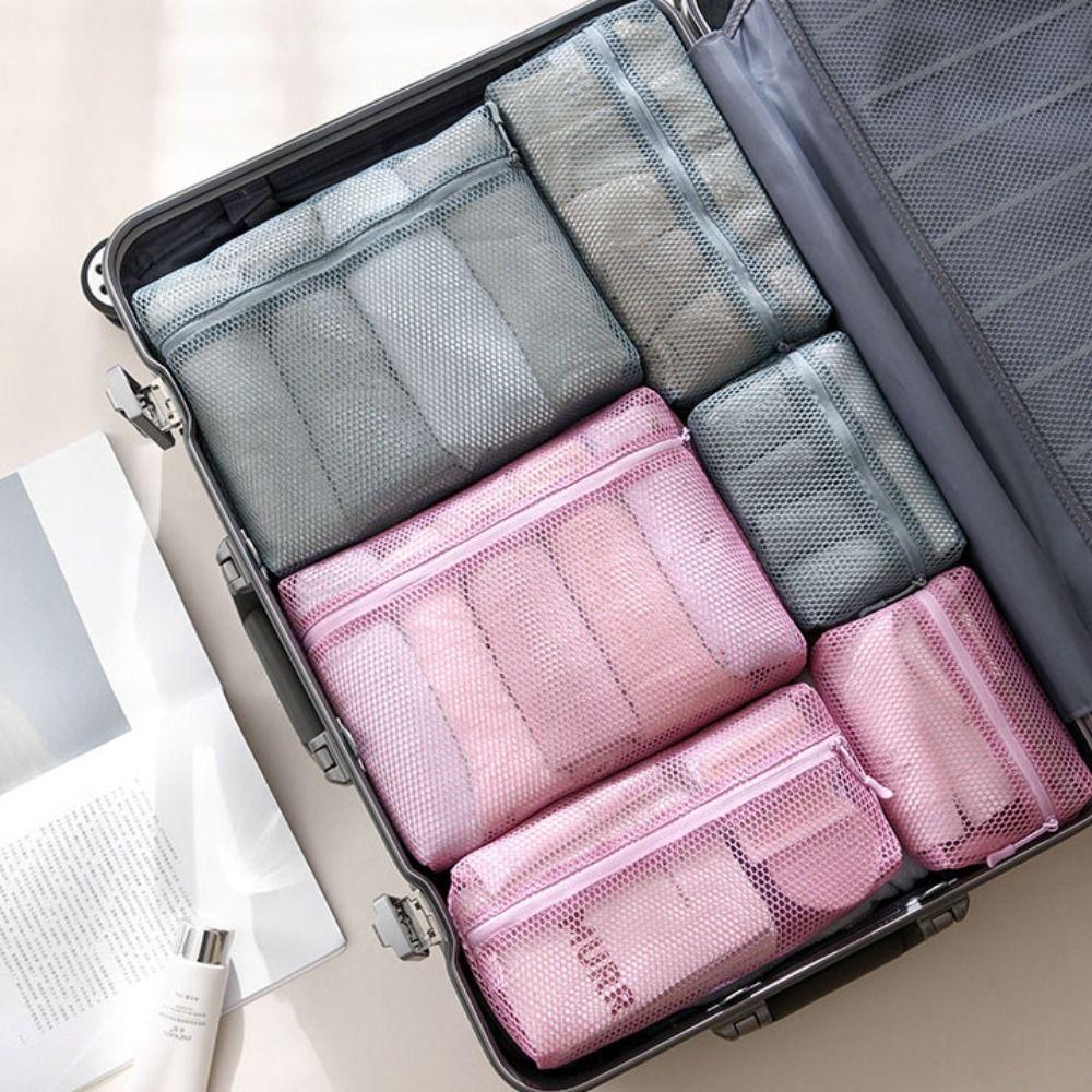 Transparent Mesh Makeup Bag Lipstick Bag Storage Toiletry Bag Portable Mesh Cosmetic Bag Outdoor