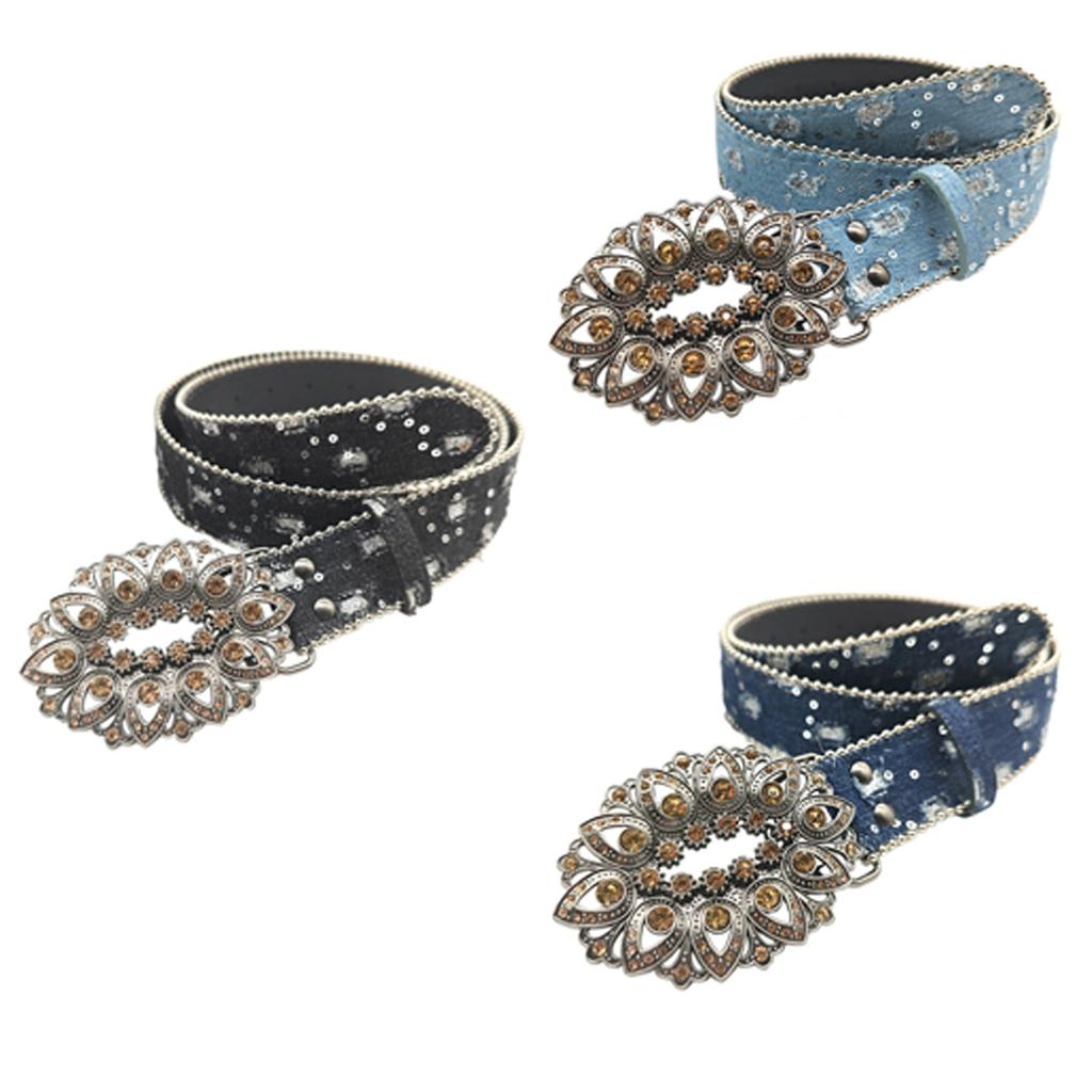 Elegant Waist Belt for Women Simple Metal Snap Buckle Belt Western Waistband for Shorts Decorative Waistband for Adult