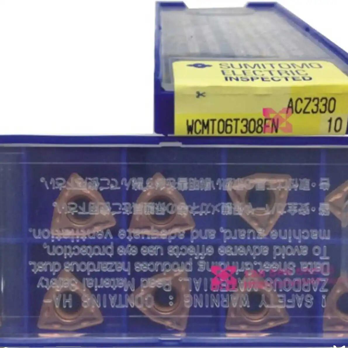 

Original / WCMT06T308FN ACZ330 / Industrial indexable Carbide Inserts 10 Pcs