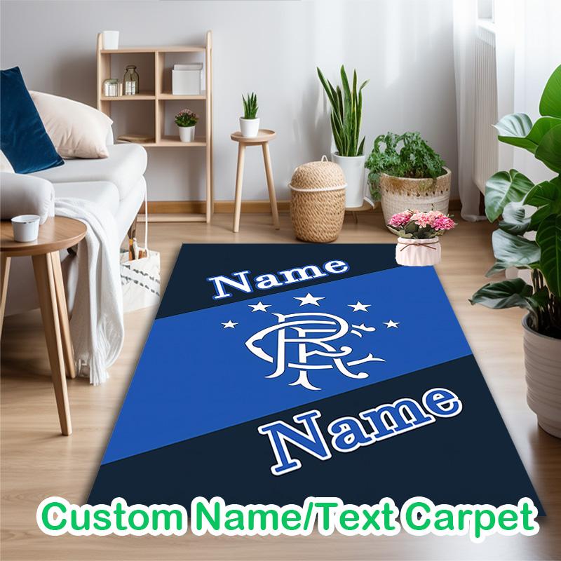 1pc Digital Printed Chair Rug for Home Office Use, Rangers Football Club (2) Carpet Appropriate for All Seasons, Soft Area Carpet