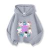 KPop Devil Hunter Huntrix Printed Short Hoodie Children's Casual Fashion Sports Hoodie