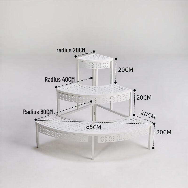 Tiered Iron Art Flower Stand