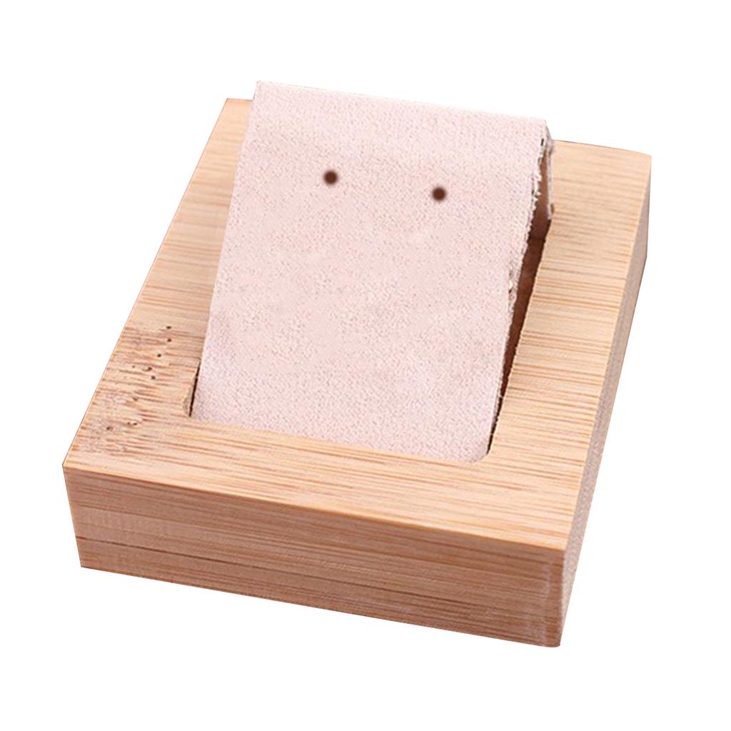 1 Pair Earring Card Holder with Tray for Jewelry Accessory Display  Black