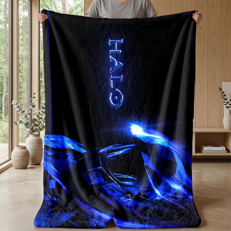 football Theme blanket Soft Flannel Blanket Plush Throw Blanket Cozy Sofa Bed Blanket for Home Decor