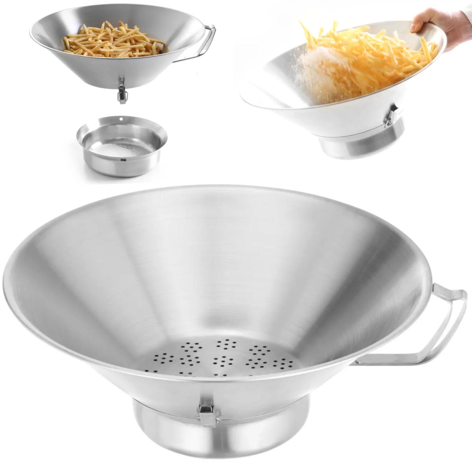 Hendi 630808 Edelstahl Pommes Frites Salzsieb