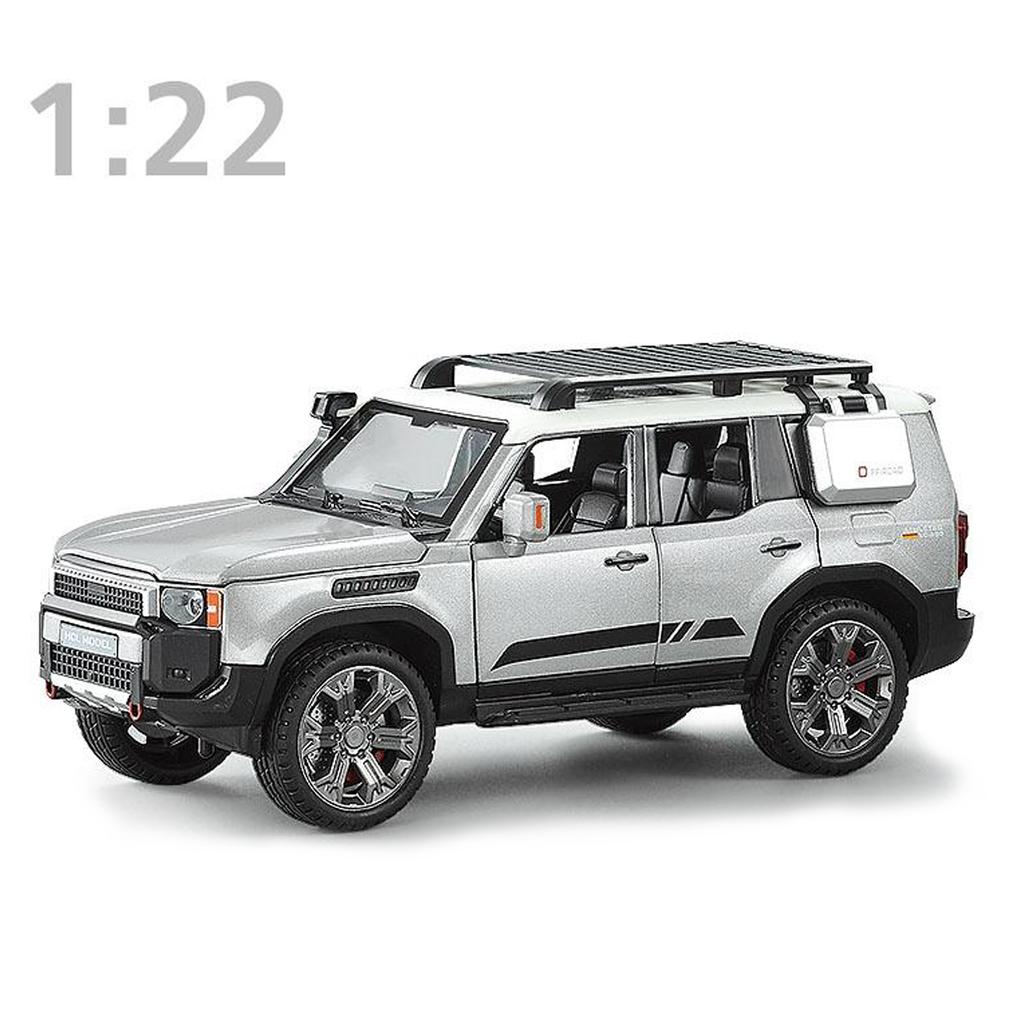 1: 22 SUV Alloy Car Model High Simulation Toy Car Collectible ornaments Set Kid's Birthday Gift with Light&Sound Doors Opened