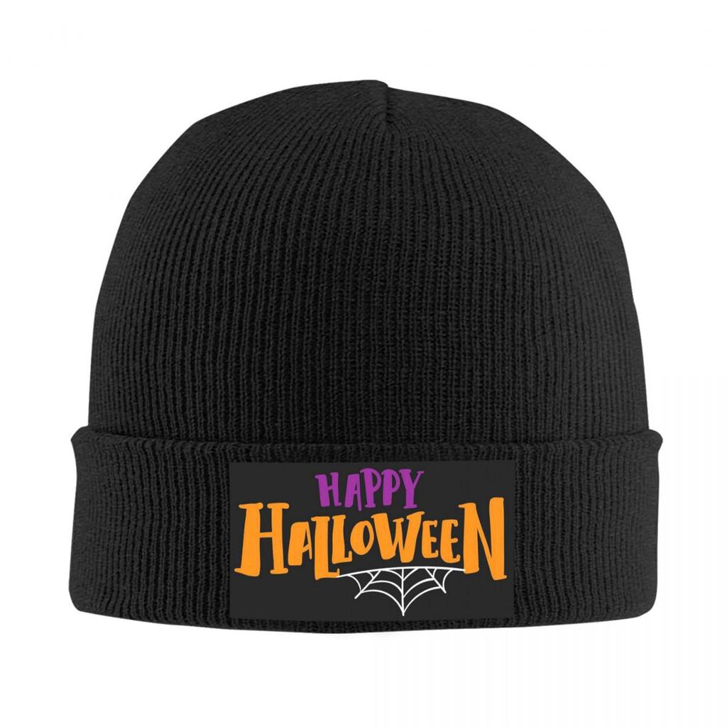 Bonne Fête d'Halloween Bonnet Tricoté Chaud Mode Bonnet Chapeau Automne Hiver Extérieur Bonnets Chapeaux pour Adulte Unisexe