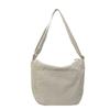 Japanese solid color messenger bag waterproof nylon bag female student class shoulder bag large capacity lightweight cloth bag