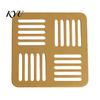 Decorative Desktop Coasters for Home Metal Drinks, Heat Resistant Hollow Carved Table Mats Gold Black Silver Decor Coffee Tea Cups, Modern Living Room
