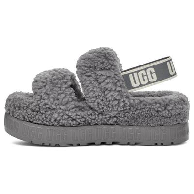 Zapatillas Peludas Suaves para Mujer Color Gris Faro 1120876-LGH