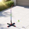 Solo Badminton Practice Device with Elastic Pole Portable for Outdoor, Beginners