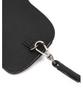 Hejiseumaenaegseseoli Black Logo Decorated Cowhide Glasses Case