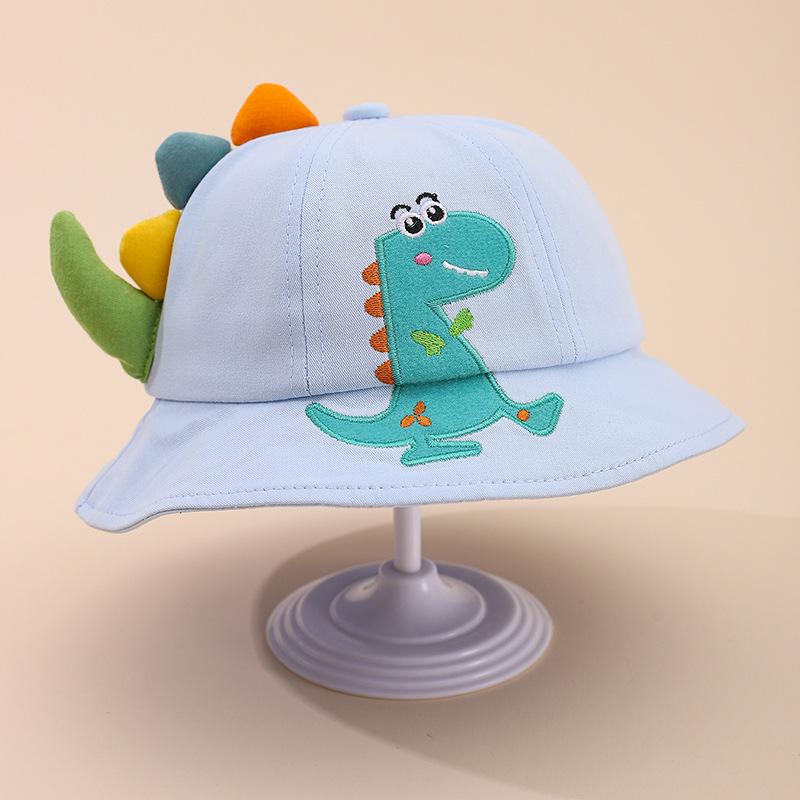 2026 Spring Dinosaur Cartoon Baby Bucket Hat - Cute Korean Style Unisex Children's Versatile Hat