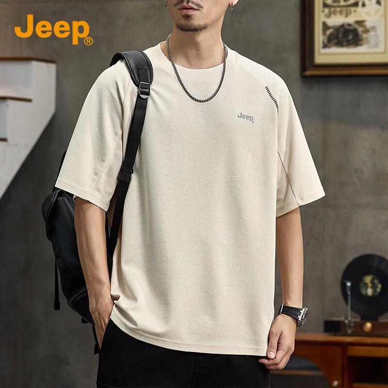 JEEP Men s Casual Round Neck Short Sleeve T-shirt XL